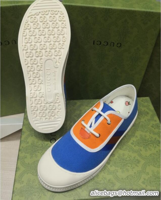 Trendy Design Gucci Canvas Sneakers 022622 Blue