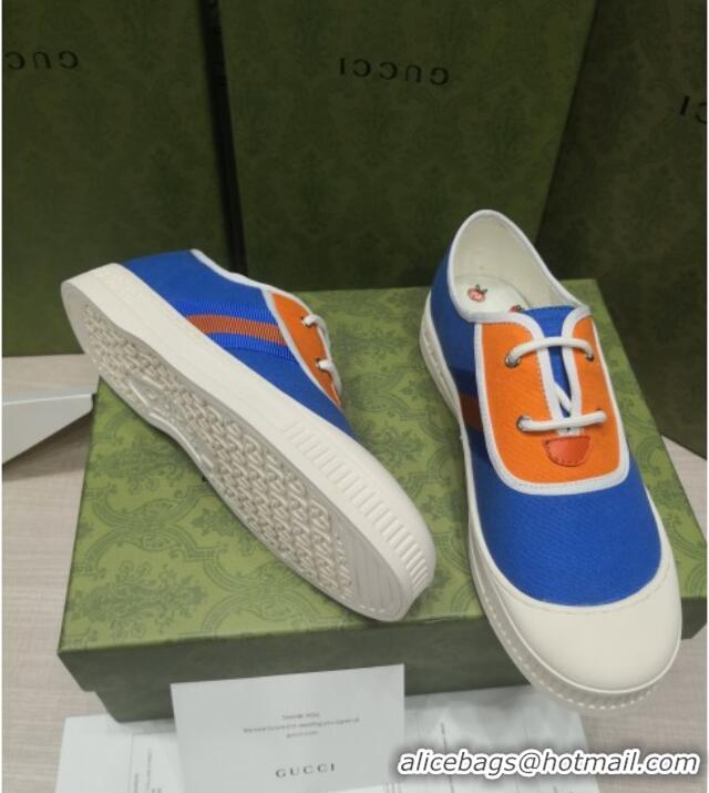 Trendy Design Gucci Canvas Sneakers 022622 Blue