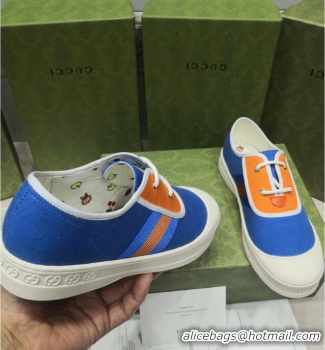 Trendy Design Gucci Canvas Sneakers 022622 Blue