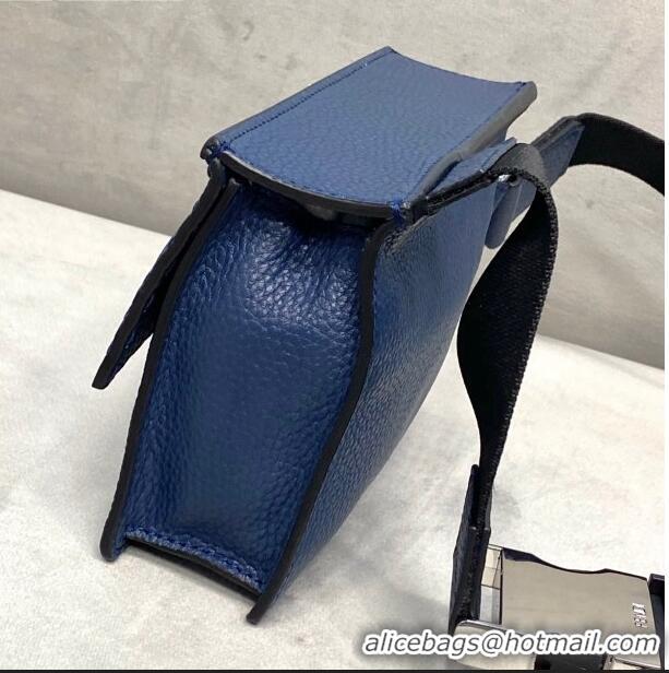 Specials Fendi Men's Grained Leather Messenger Mini Bag F0330 Blue 2021