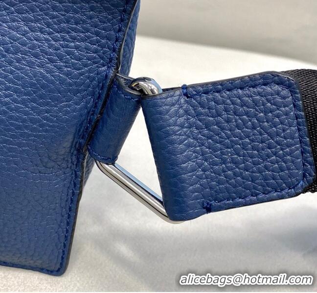 Specials Fendi Men's Grained Leather Messenger Mini Bag F0330 Blue 2021