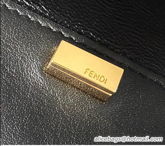 Unique Grade Fendi Guitar Mini Leather Bag FD0333 Black 2021