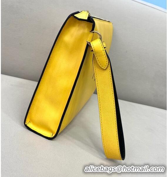 Top Quality Fendi Flat Pouch FD0401 Yellow 2021