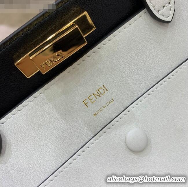 Famous Brand Fendi Large Peekaboo X-Tote Bag FD1903 White 2021