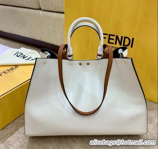 Famous Brand Fendi Large Peekaboo X-Tote Bag FD1903 White 2021