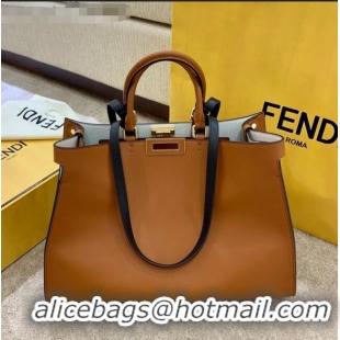 Buy Discount Fendi Large Peekaboo X-Tote Bag FD1903 Brown 2021