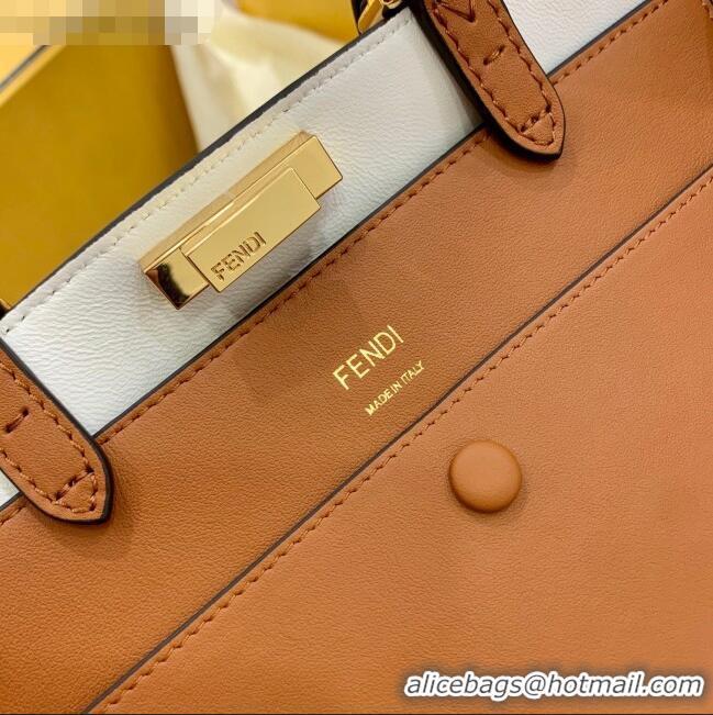 Buy Discount Fendi Large Peekaboo X-Tote Bag FD1903 Brown 2021