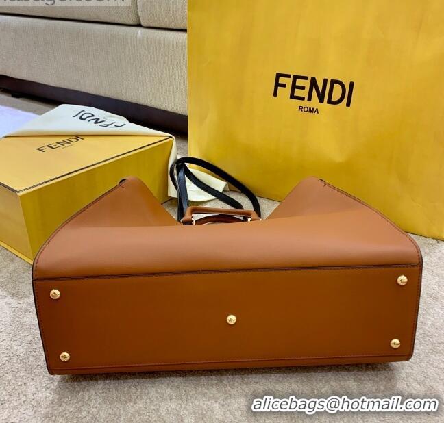 Buy Discount Fendi Large Peekaboo X-Tote Bag FD1903 Brown 2021