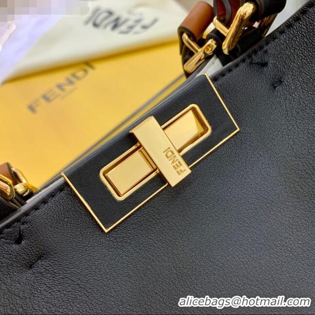 Unique Grade Fendi Large Peekaboo X-Tote Bag FD1903 Black 2021