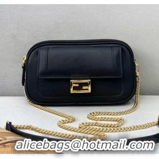 Well Crafted Fendi Easy 2 Baguette Chain Mini Bag FD2001 Black 2021