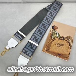 Good Taste Fendi Strap You Shoulder Strap in FD2013 Steel Grey FF Ribbon 2021