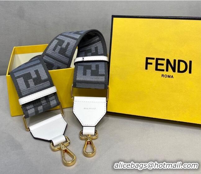 Good Taste Fendi Strap You Shoulder Strap in FD2013 Steel Grey FF Ribbon 2021