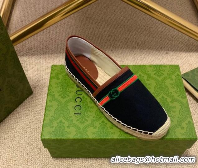 Super Quality Gucci Epilogue Canvas Web Espadrilles 331107 Black