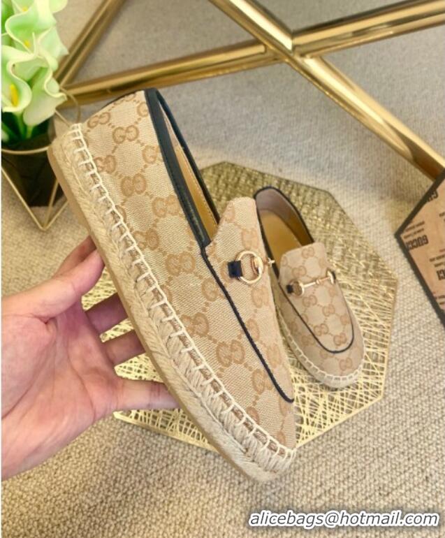 Good Quality Gucci Jordaan GG Canvas Espadrilles 331123 Black