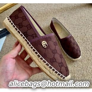 Low Cost Gucci GG Canvas Espadrilles 331123 Brown