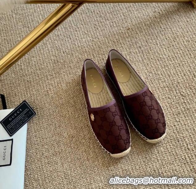 Low Cost Gucci GG Canvas Espadrilles 331123 Brown