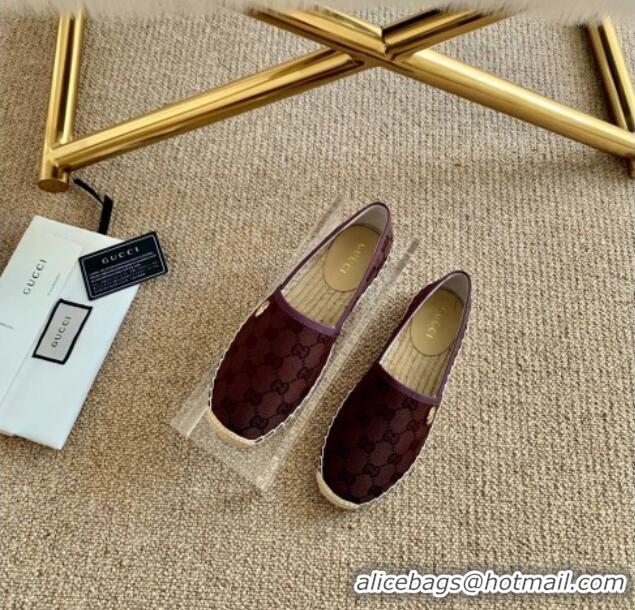 Low Cost Gucci GG Canvas Espadrilles 331123 Brown