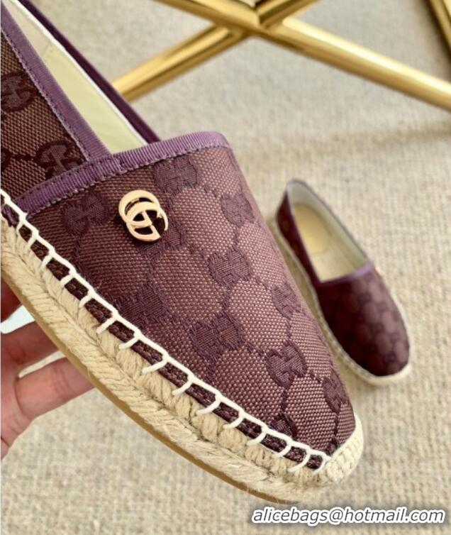 Low Cost Gucci GG Canvas Espadrilles 331123 Brown