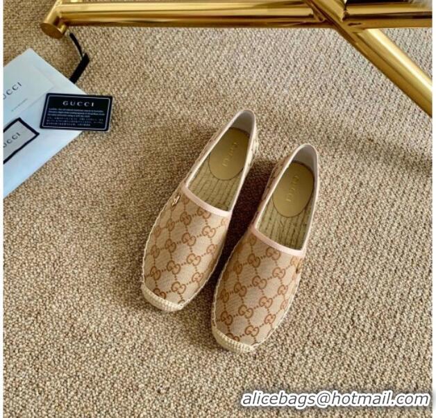 Best Product Gucci GG Canvas Espadrilles 331128 Beige 2021