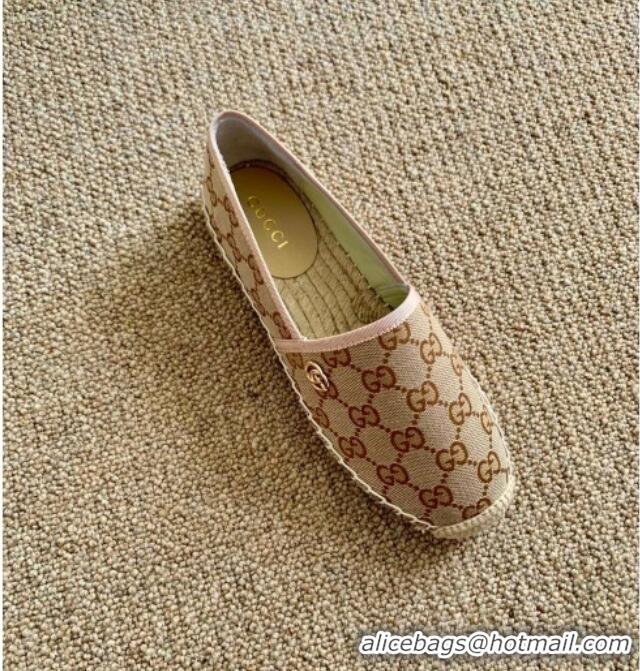 Best Product Gucci GG Canvas Espadrilles 331128 Beige 2021