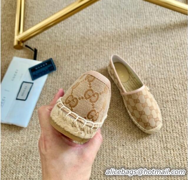 Best Product Gucci GG Canvas Espadrilles 331128 Beige 2021