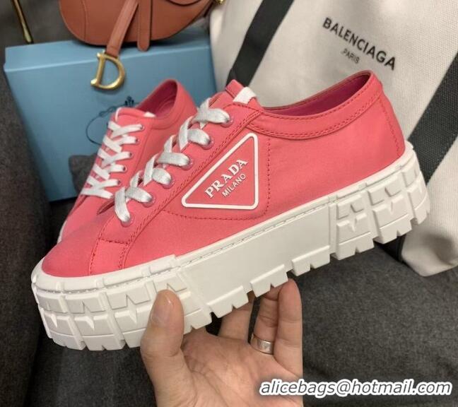 New Arrivals Prada Nylon Platform Sneakers 022618 Pink 2021