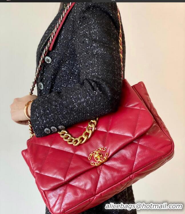 Good Quality Design Chanel 19 Flap Bag AS1162 Red