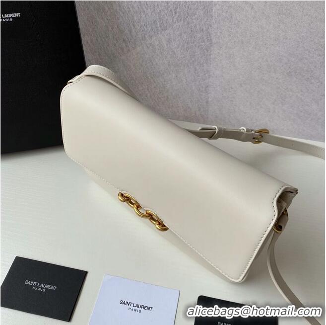 Top Quality YSL LE MAILLON SATCHEL IN SMOOTH LEATHER 6497952 White