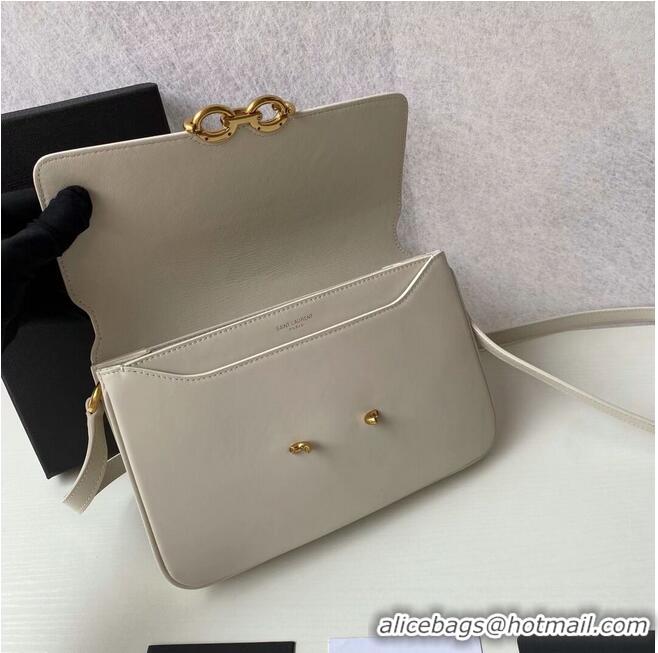 Top Quality YSL LE MAILLON SATCHEL IN SMOOTH LEATHER 6497952 White