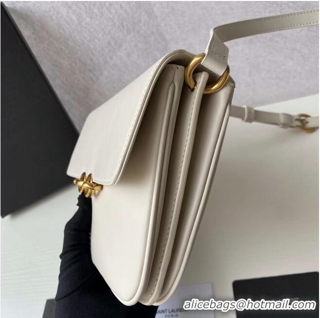 Top Quality YSL LE MAILLON SATCHEL IN SMOOTH LEATHER 6497952 White