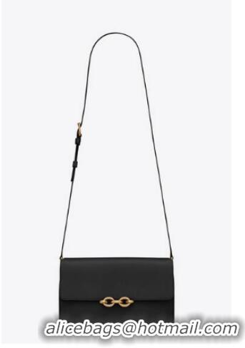 Top Grade YSL LE MAILLON SATCHEL IN SMOOTH LEATHER 6497952 Black