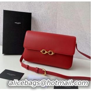 Cheapest YSL LE MAILLON SATCHEL IN SMOOTH LEATHER 6497952 Red