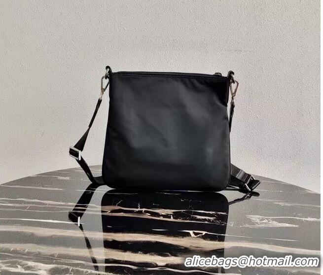 Promotional Prada Re-Nylon and Saffiano leather shoulder bag VA0715 Black