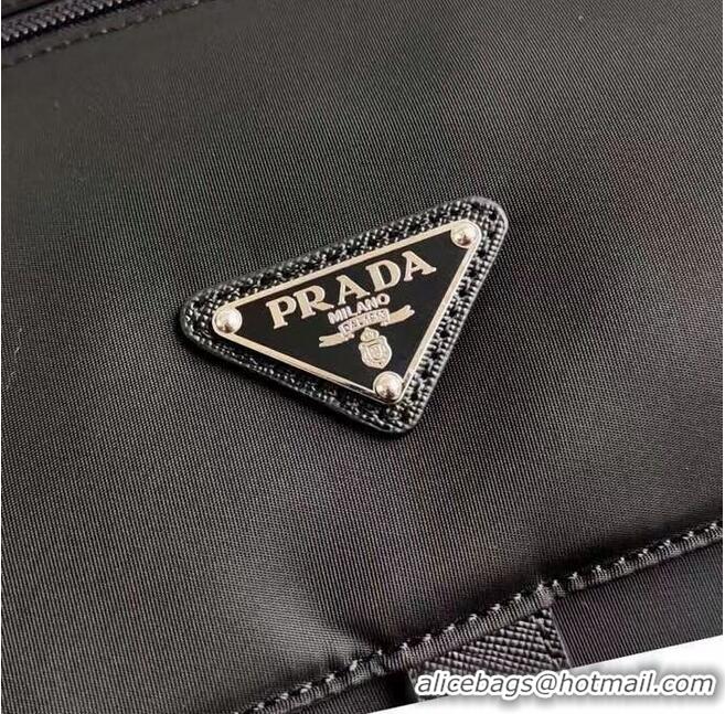 Pretty Style Prada Re-Nylon and Saffiano leather shoulder bag BD8993 Black