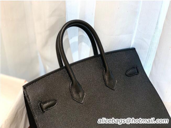 New Style Hermes Birkin 25CM Epsom Bag Original Leather H25E Black