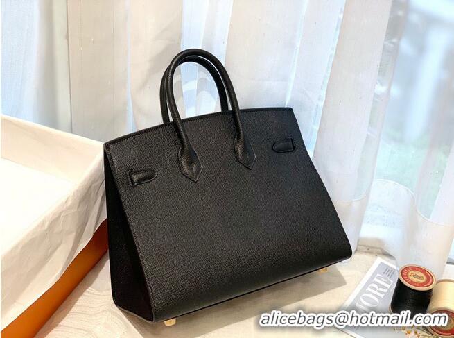 New Style Hermes Birkin 25CM Epsom Bag Original Leather H25E Black