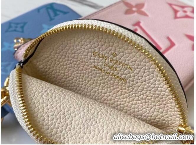 Unique Grade Louis Vuitton Monogram Empreinte TRIO POUCH M80407