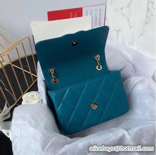 Original Cheap Chanel flap bag AS8830 blue