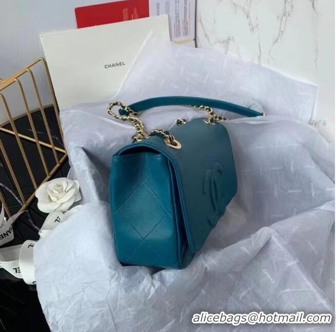 Original Cheap Chanel flap bag AS8830 blue