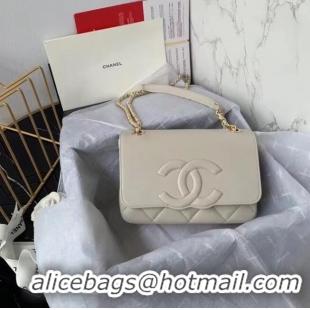 New Release Creation Chanel flap bag AS8830 cream