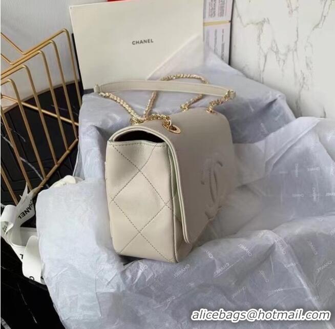 New Release Creation Chanel flap bag AS8830 cream