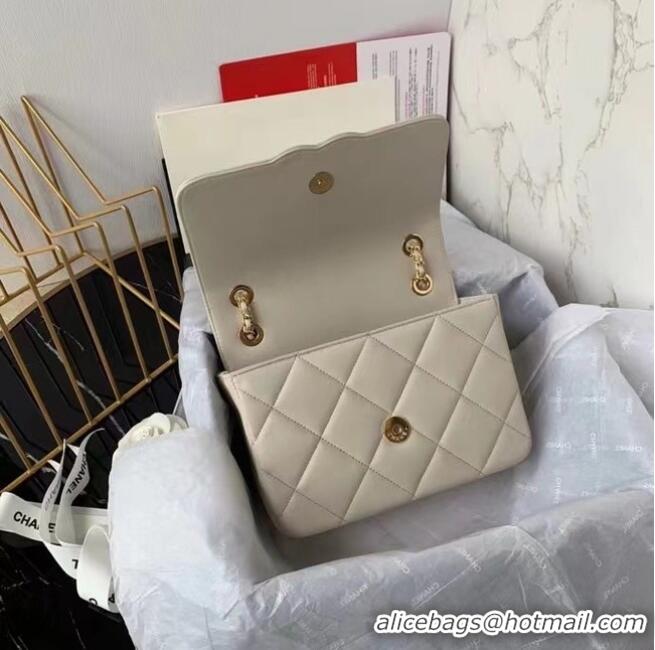 New Release Creation Chanel flap bag AS8830 cream