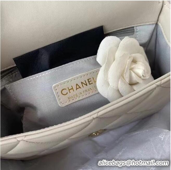 New Release Creation Chanel flap bag AS8830 cream