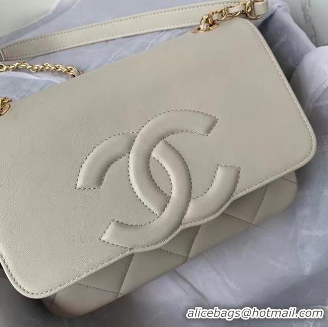 New Release Creation Chanel flap bag AS8830 cream