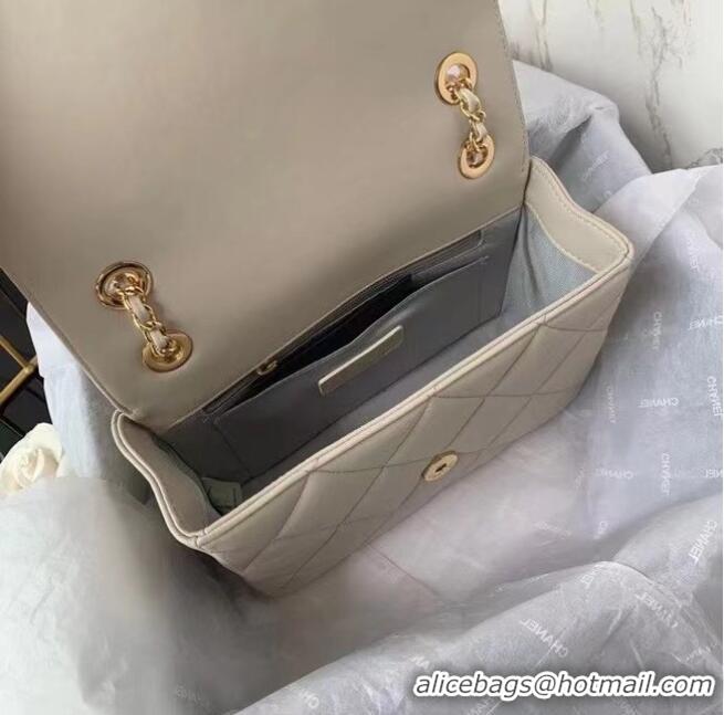 New Release Creation Chanel flap bag AS8830 cream