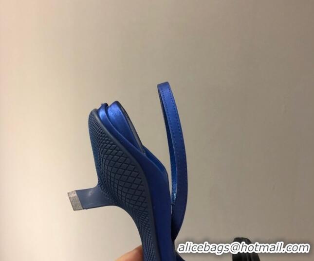 Best Product Prada Silk Slingback Pumps 3cm 042795 Royal Blue 2021