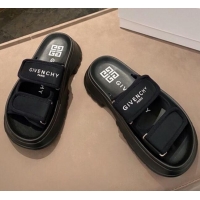 Shop Duplicate Givenchy Spectre Lettering Mules Sandals 030893 Black