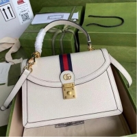 Trendy Design Gucci Ophidia small top handle bag with Web 651055 white