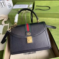 Super Quality Gucci Ophidia small top handle bag with Web 651055 black