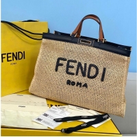 Well Crafted FENDI PEEKABOO ICONIC leather bag 8BN245 Beige